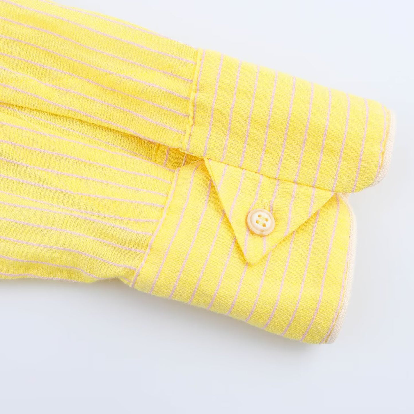 Women's new fashion pocket decoration loose single breasted shirt casual striped pleated shirt retro long sleeved women's shirt chic top