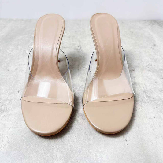 Women's New Fashion Joker Plastic Fashion Fishmouth High Heels Wear Casual Temperament Sandals.