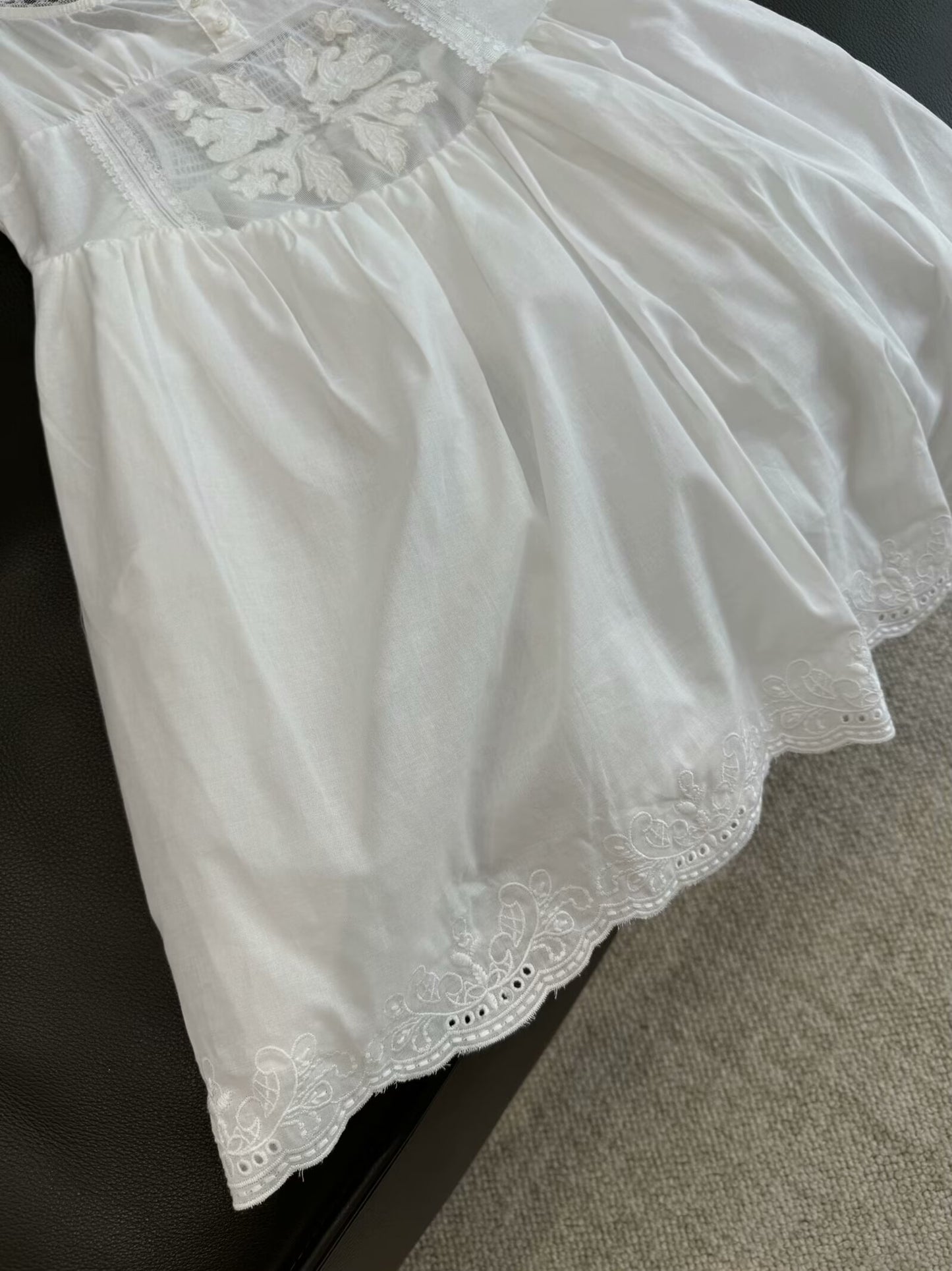 Women's new fashion embroidered lace decoration slim wide shoulder strap mini dress