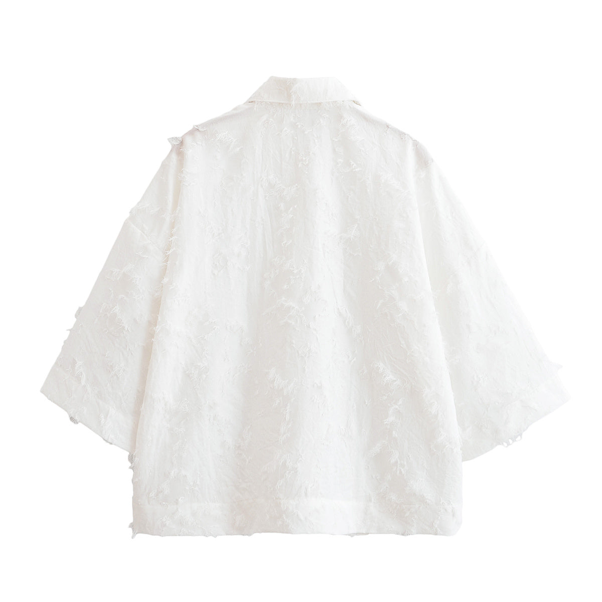 Women's new fashion Tassel decoration casual single breasted seven quarter sleeved shirt+Skirts Women's suit