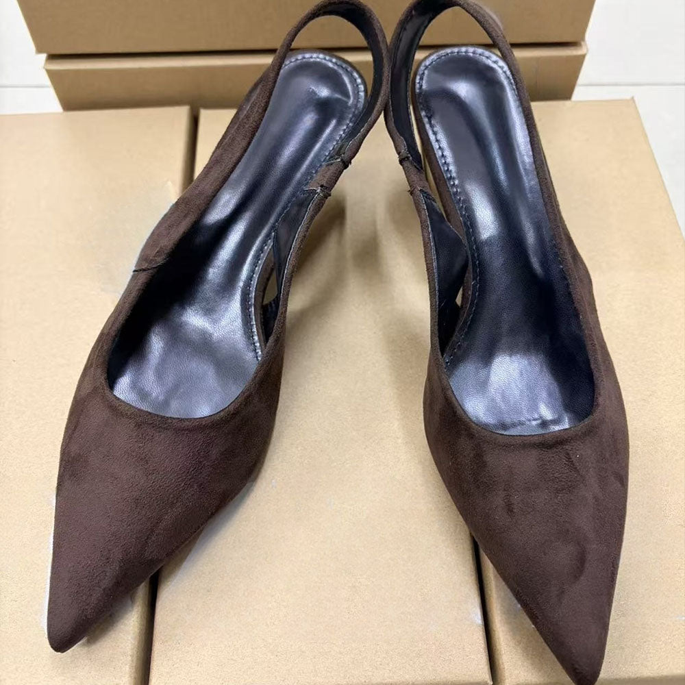 2026 women's new pointed stiletto heels with low heels