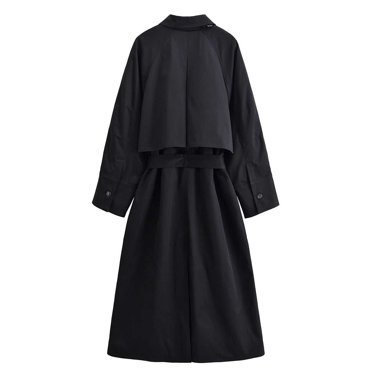 Women's new fashion with Belt loose long style windbreaker Coat