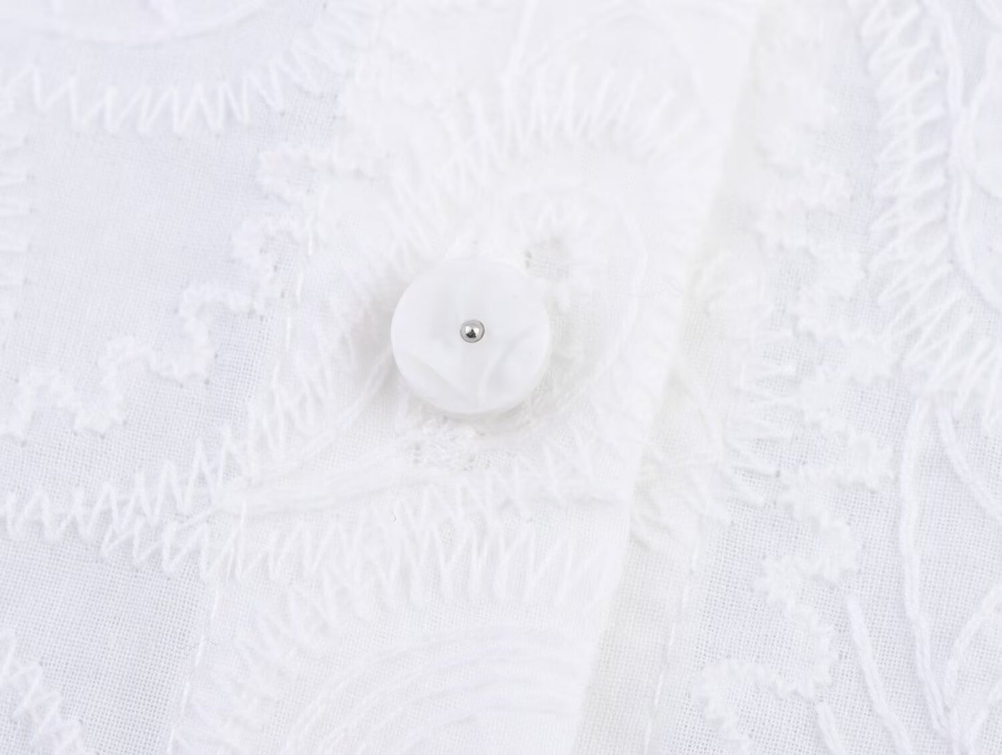 Women's new fashion casual single breasted hollow embroidery vest top