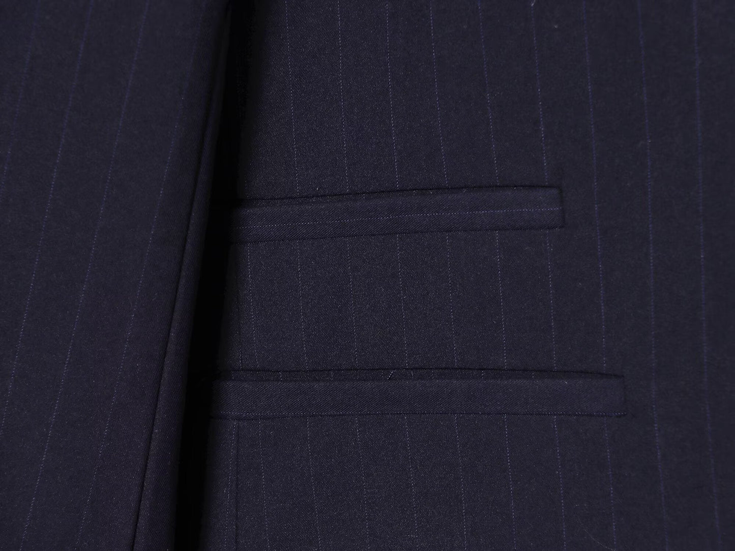 Women's high neck slim striped Blazer Coat+Pants