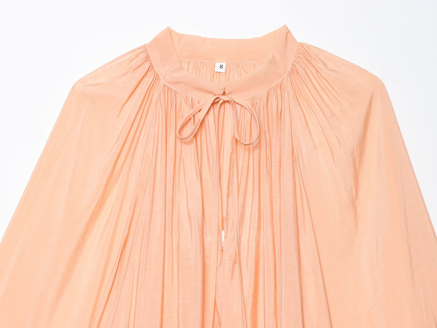 Women's new fashion ruffle edge decoration loose lace up long sleeved mini dress