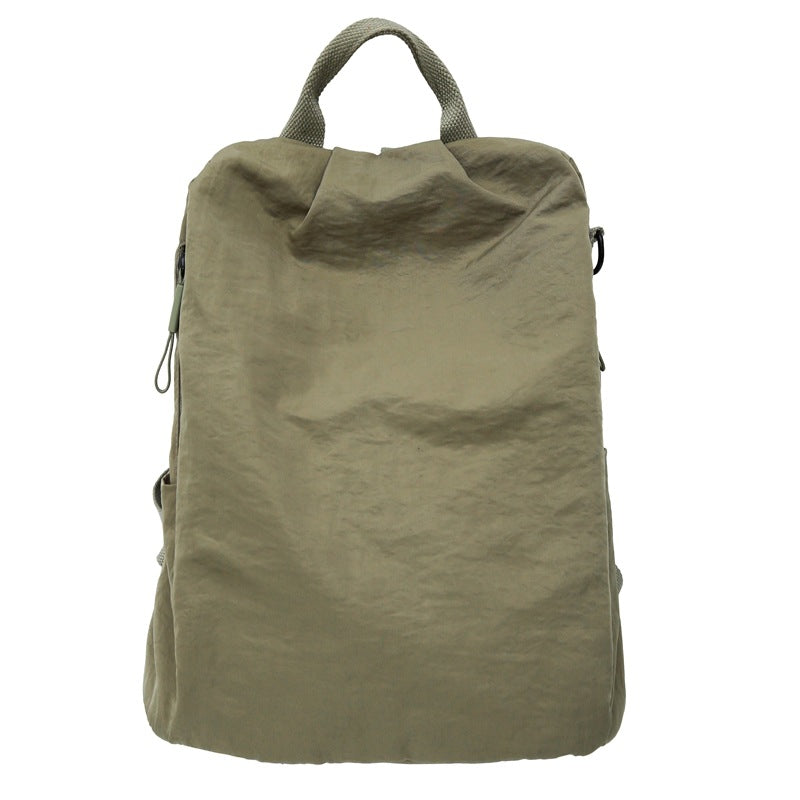 Women's New Joker Lightweight Nylon Backpack Shopping Commuter Travel Large Capacity Backpack.