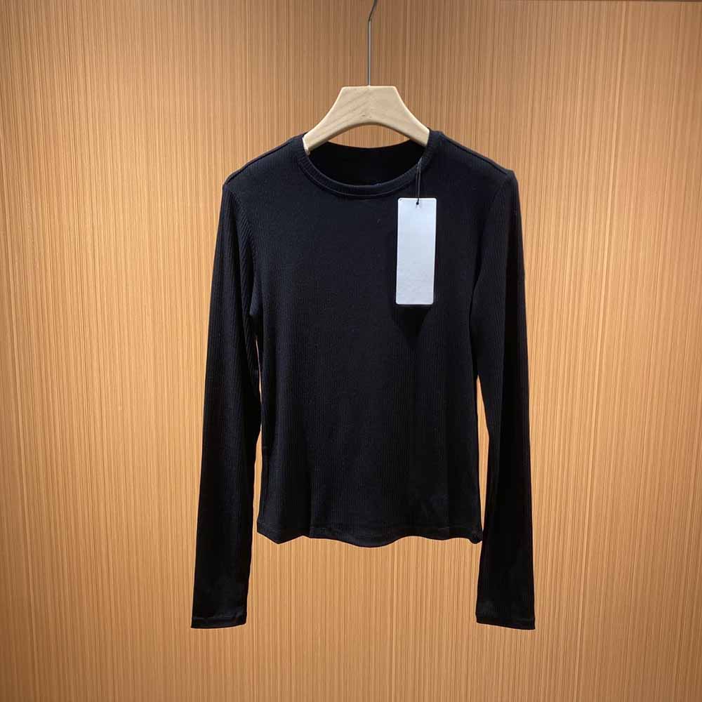 Women's New Fashion Pilates Long Sleeve Bottoming T-shirt Spring and Autumn Women's Sports Thread Fitness Training Yoga Clothes Top