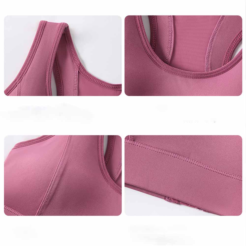 LU Sports Bra Women's Shock-proof and Sag-proof Sports Bra with High Strength, Big Breasts and Small Running Fitness Yoga Vest