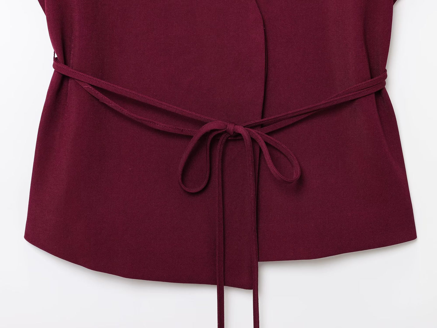 Women's new fashion with Belt casual linen blend V-neck vest+Pants Women's suit