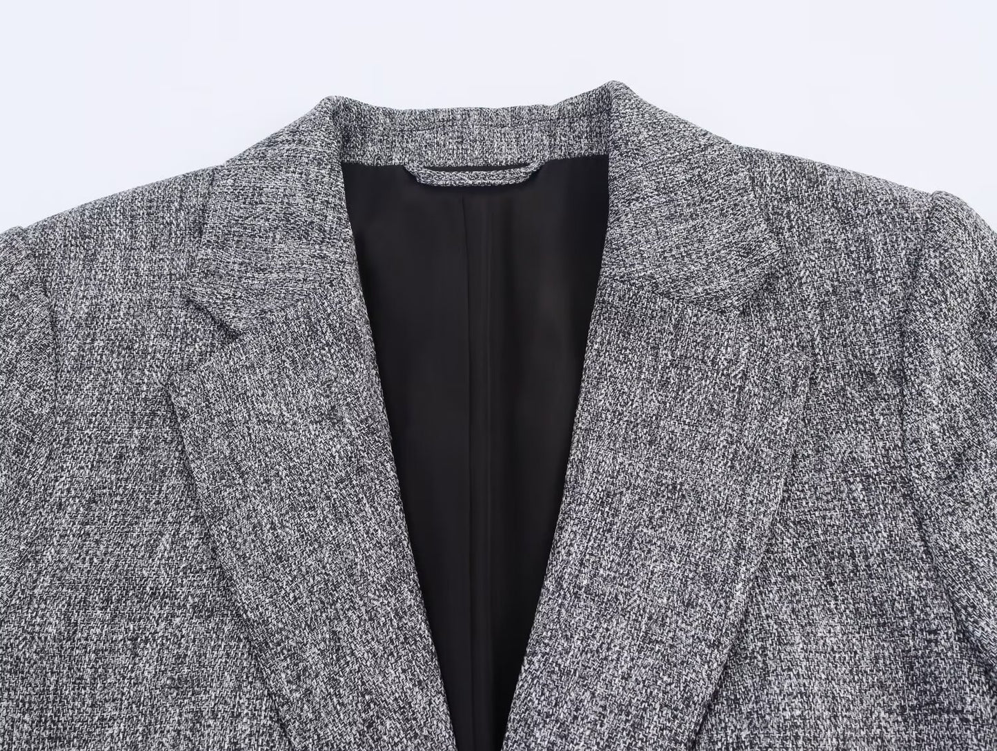 Women's new fashion pleated sleeve casual Button-up suit jacket