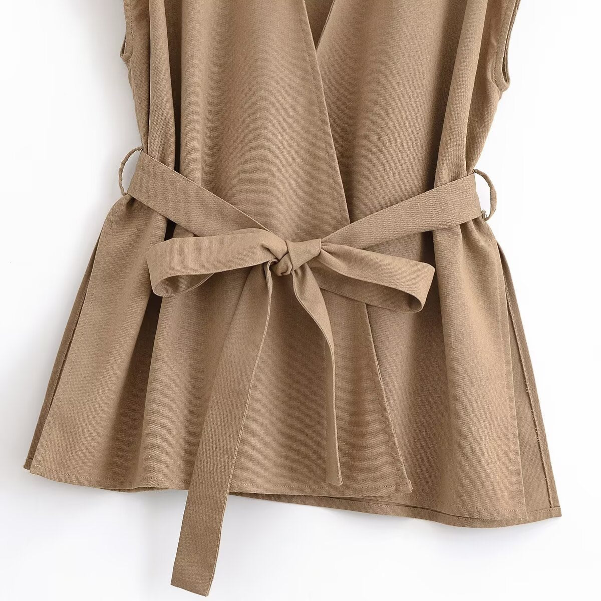 suit Women's 2 pieces New Fashion with Belt sleeveless V-neck vest + Pants sui