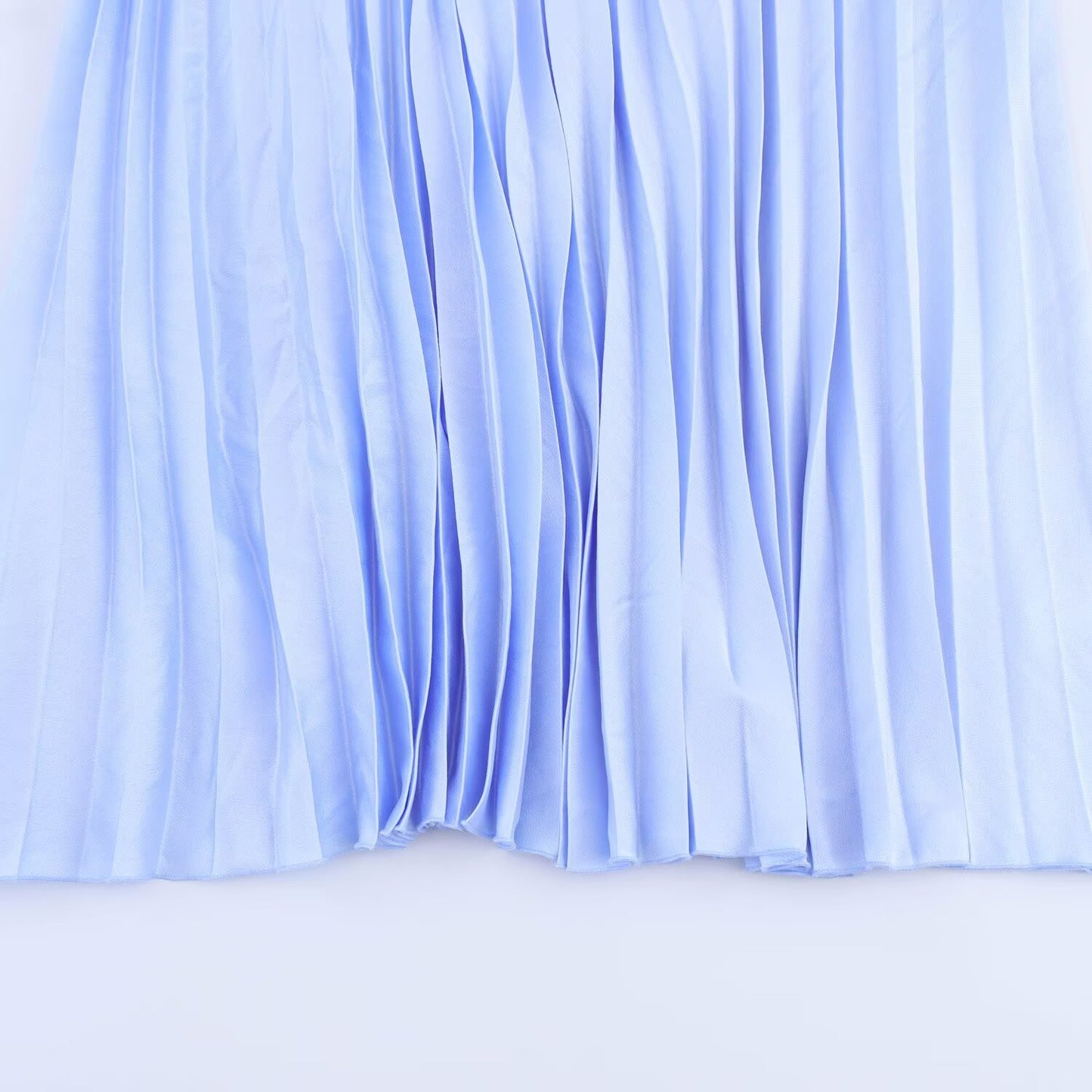 Women's 2025 new Fashion loose versatile pleated MIDI skirt retro high waisted women's skirt