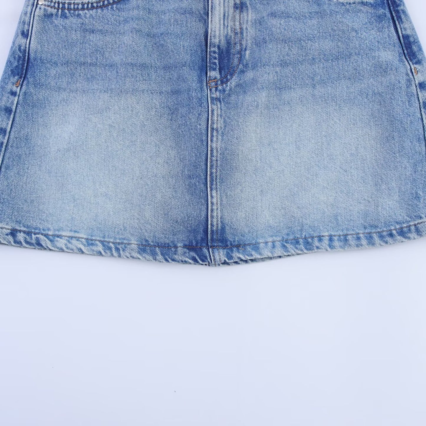 Women's' New Fashion side pocket slim casual high waisted denim mini skirt