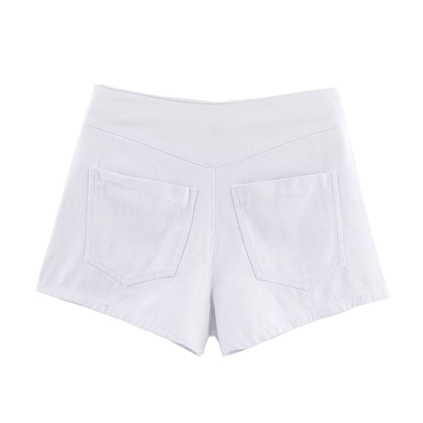 Women's new fashion short V-neck sleeveless denim vest+shorts suit