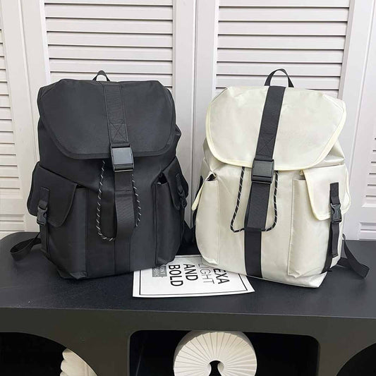 Men and Women with The Same New Fashion and Leisure Joker Multi-pocket Large-capacity Waterproof Backpack Travel Bag.