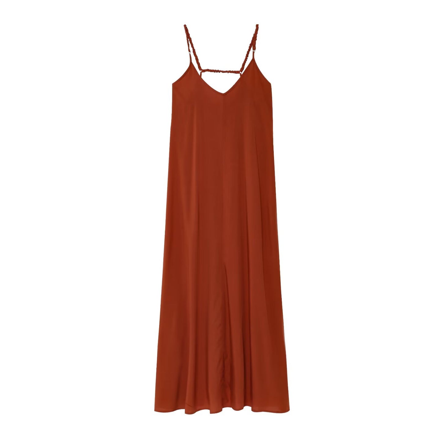 Women's new fashion loose draped sleeveless suspender MIDI dress