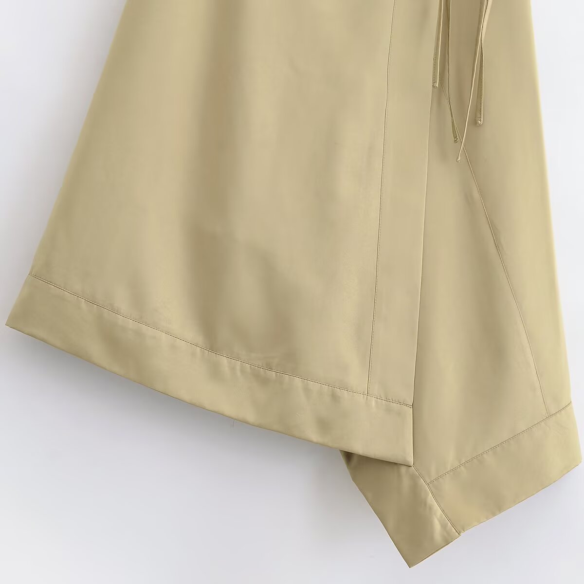 Women's new fashion asymmetric design Wrapping style mid waist MIDI skirt