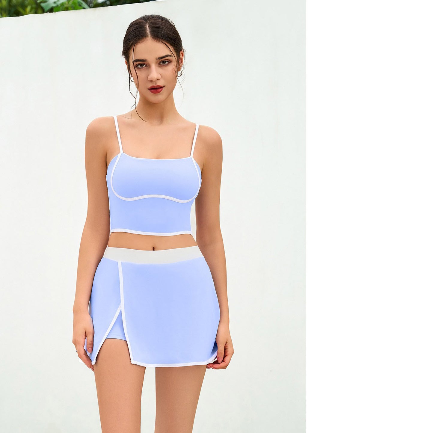 Women's New Color Matching Quick-drying Sports Vest Fitness Shock-proof High-elastic Yoga Suit