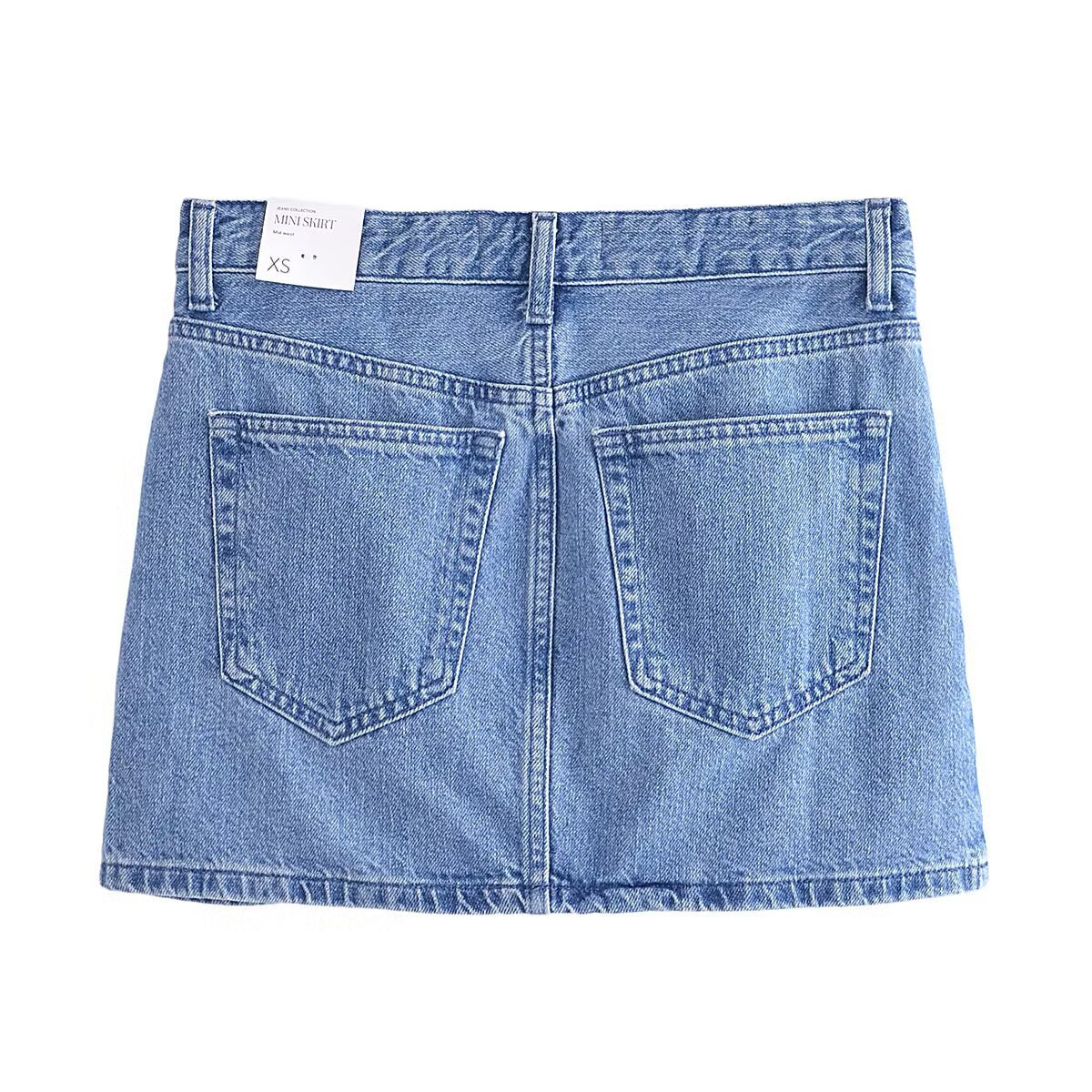 Women's new fashion short single breasted V-neck denim vest+Skirts suit