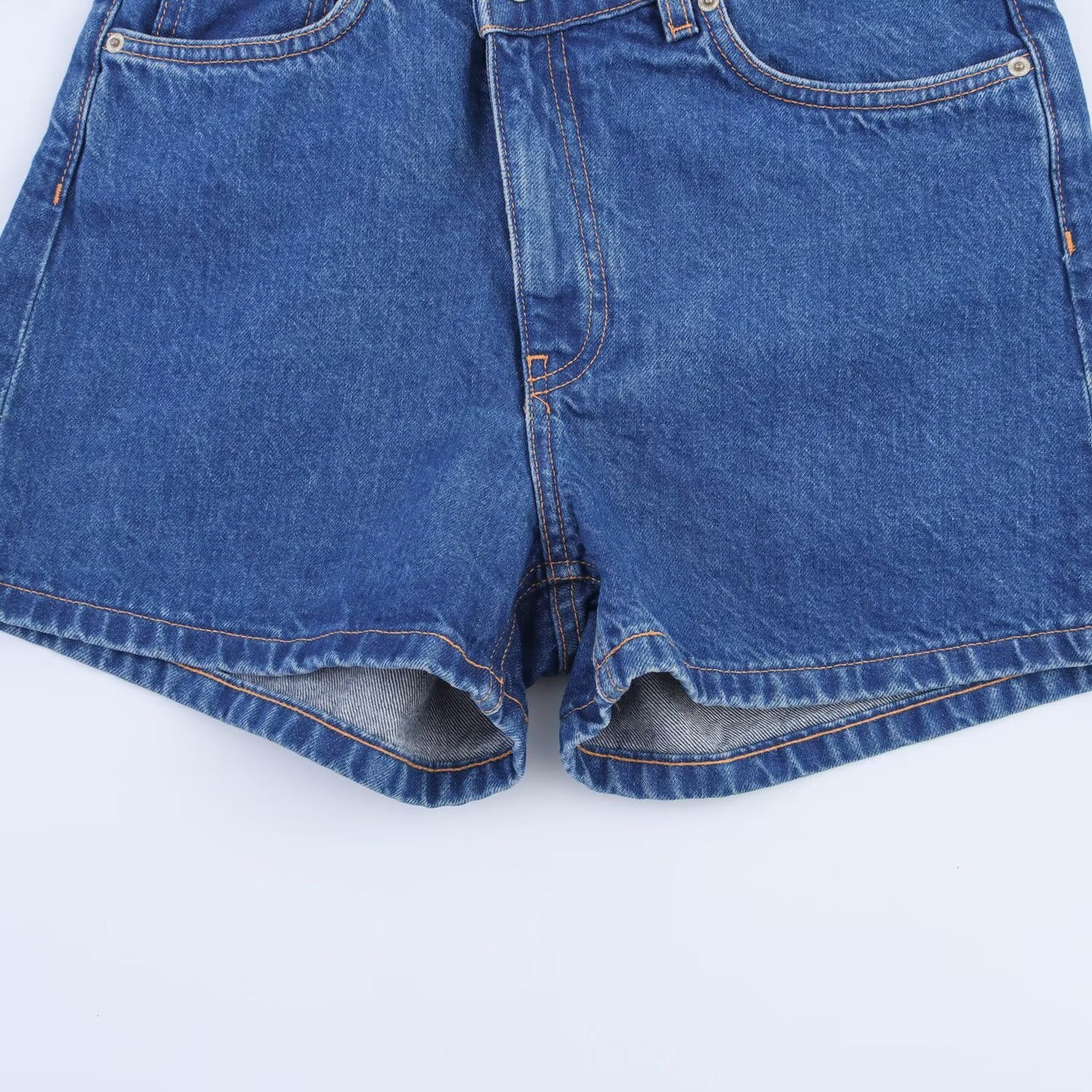 Women's new fashion Side pockets casual versatile high waisted denim shorts