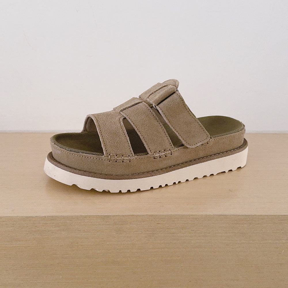 Women's 2026 new fashion open toe hook and loop casual slippers