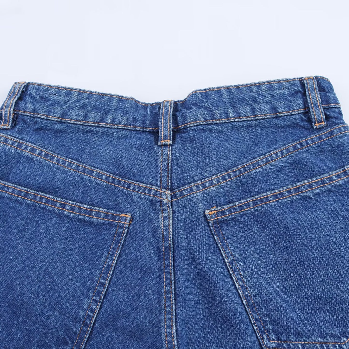 Women's new fashion Side pockets casual versatile high waisted denim shorts