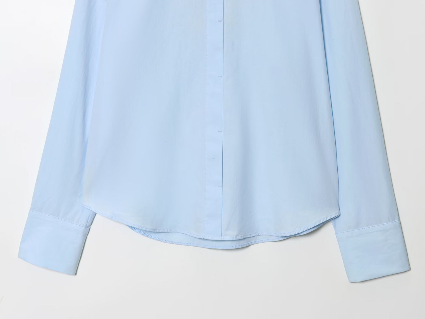 Women's 2025 new fashion bow decoration casual poplin shirt