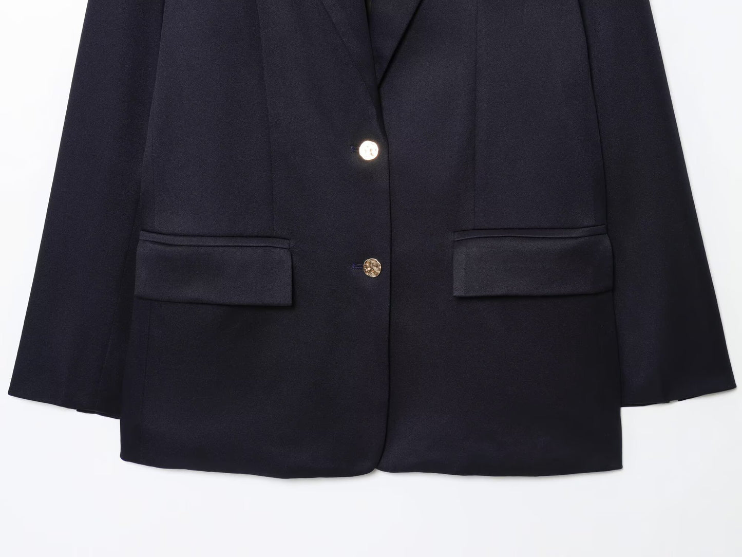 Women's new loose single breasted casual straight suit jacket