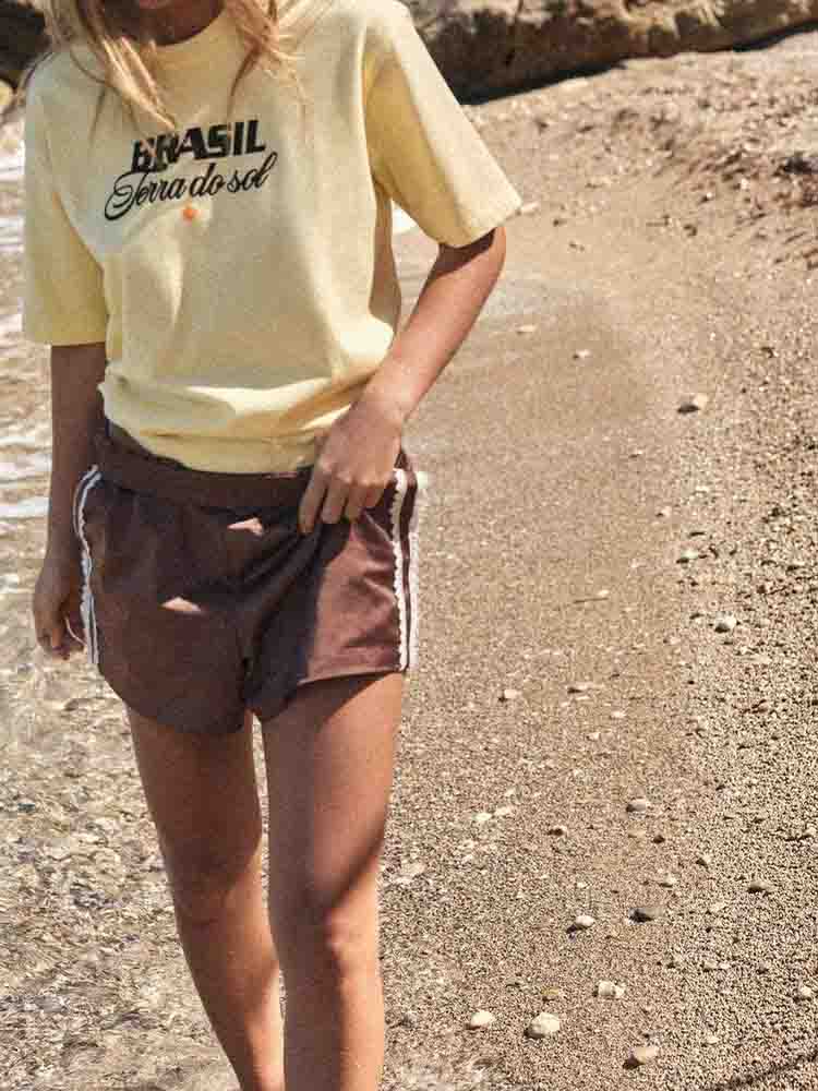 Women's new basic style O Neck T-shirt casual loose letter printed T-shirt short sleeved women's T-shirt