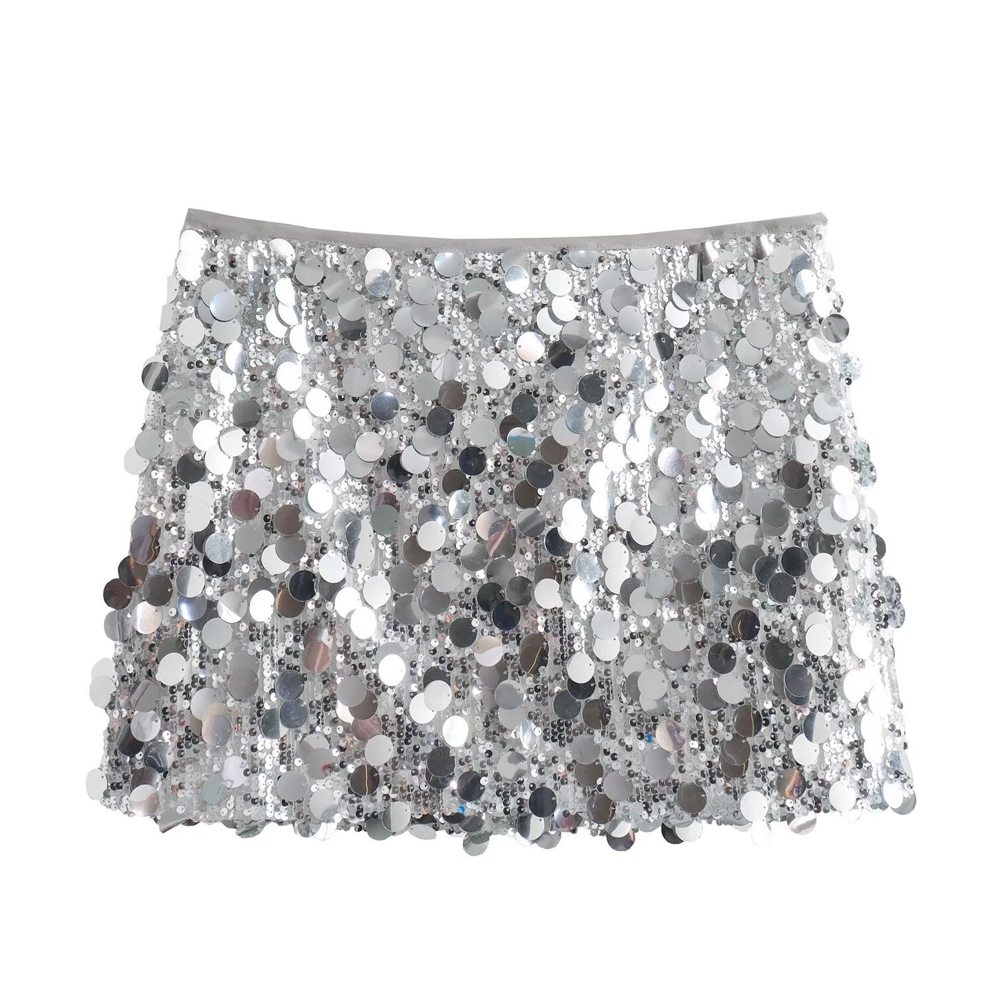 Women's' new fashion sequin decoration slim high waisted mini skirt