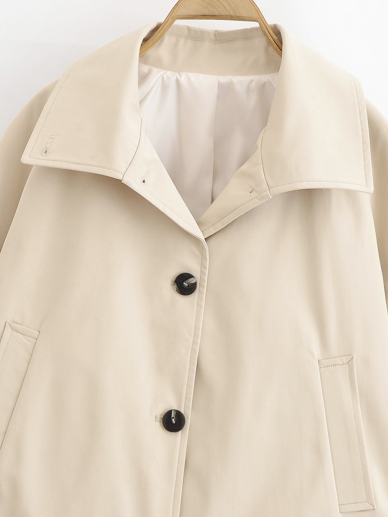 Women's new fashion waterproof short single breasted windbreaker Coat