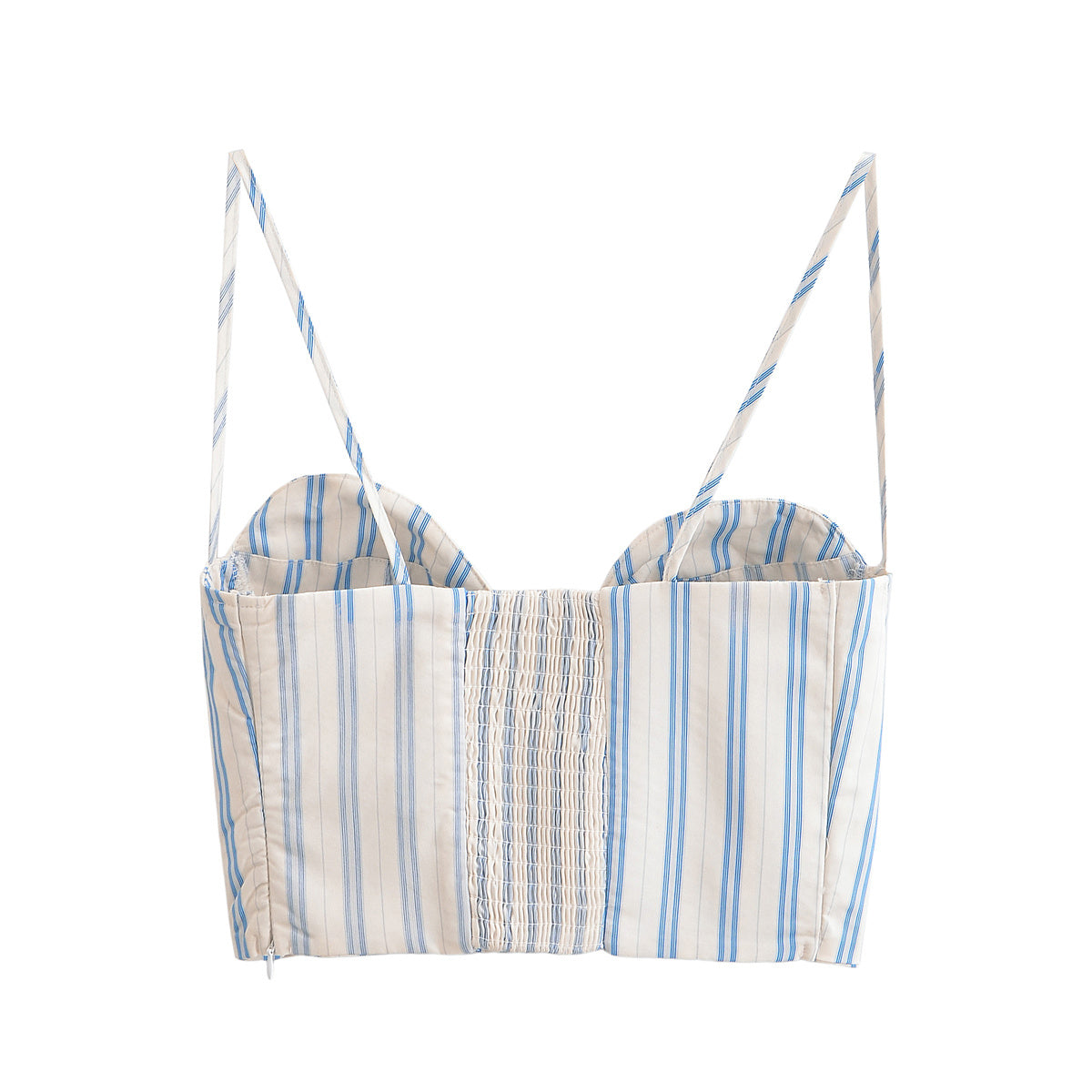 Women's new Fashion slim short striped suspender top+Skirts Women's suit