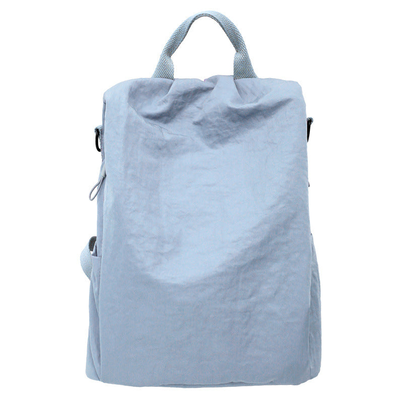 Women's New Joker Lightweight Nylon Backpack Shopping Commuter Travel Large Capacity Backpack.