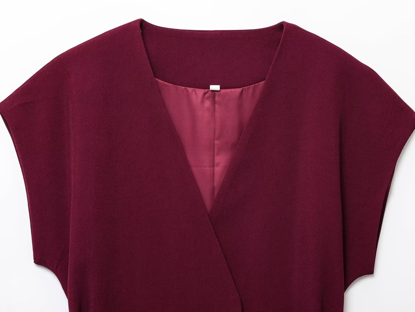 Women's new fashion with Belt casual linen blend V-neck vest+Pants Women's suit