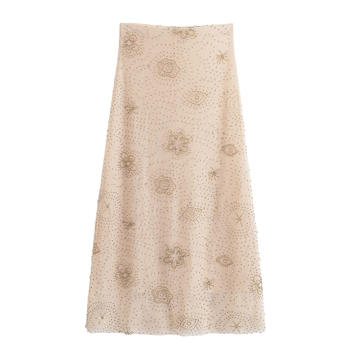 Women's new fashion with scarf slim bead decoration strapless top+Skirts Women's suit