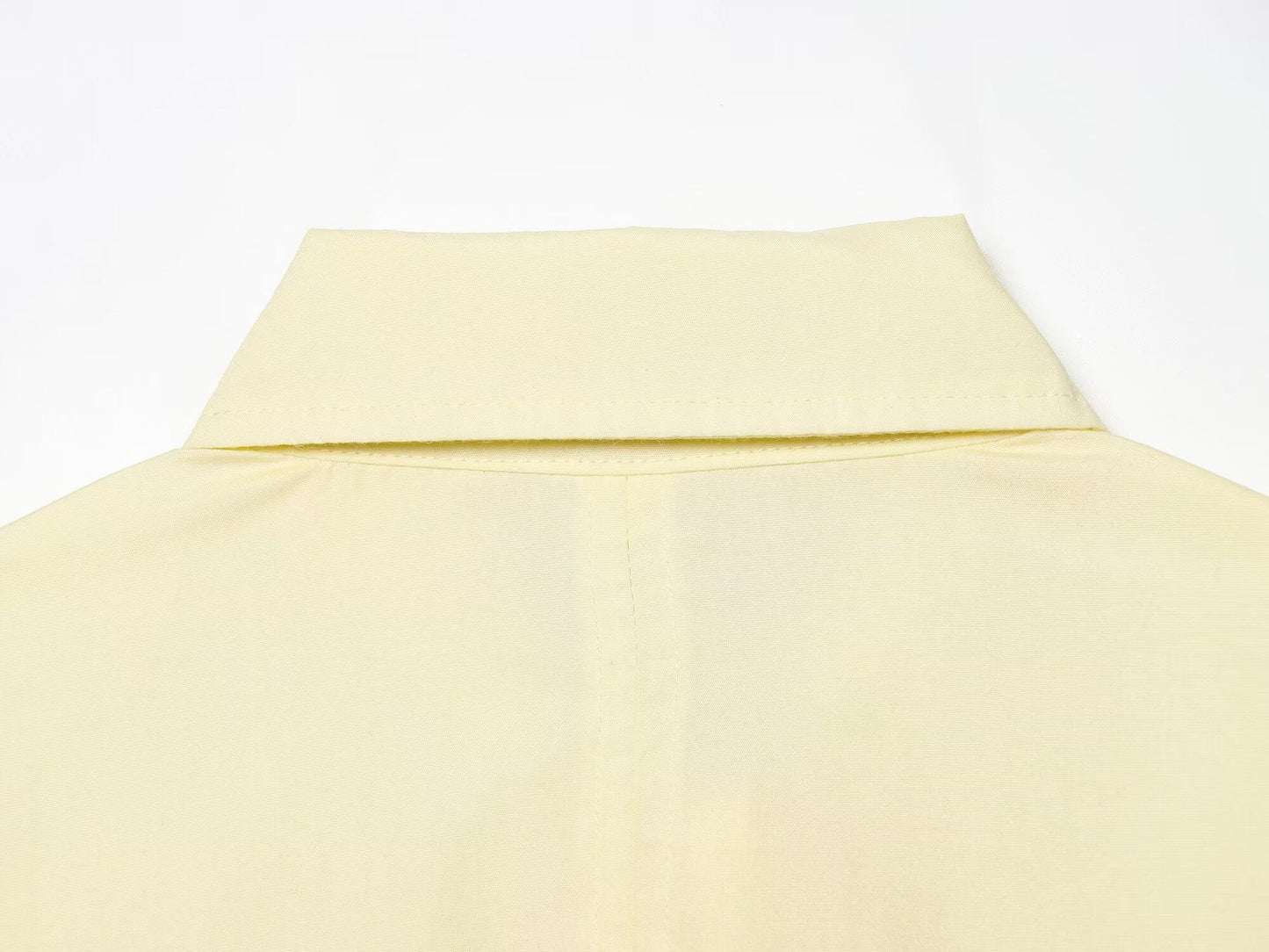 Women's loose single breasted poplin shirt