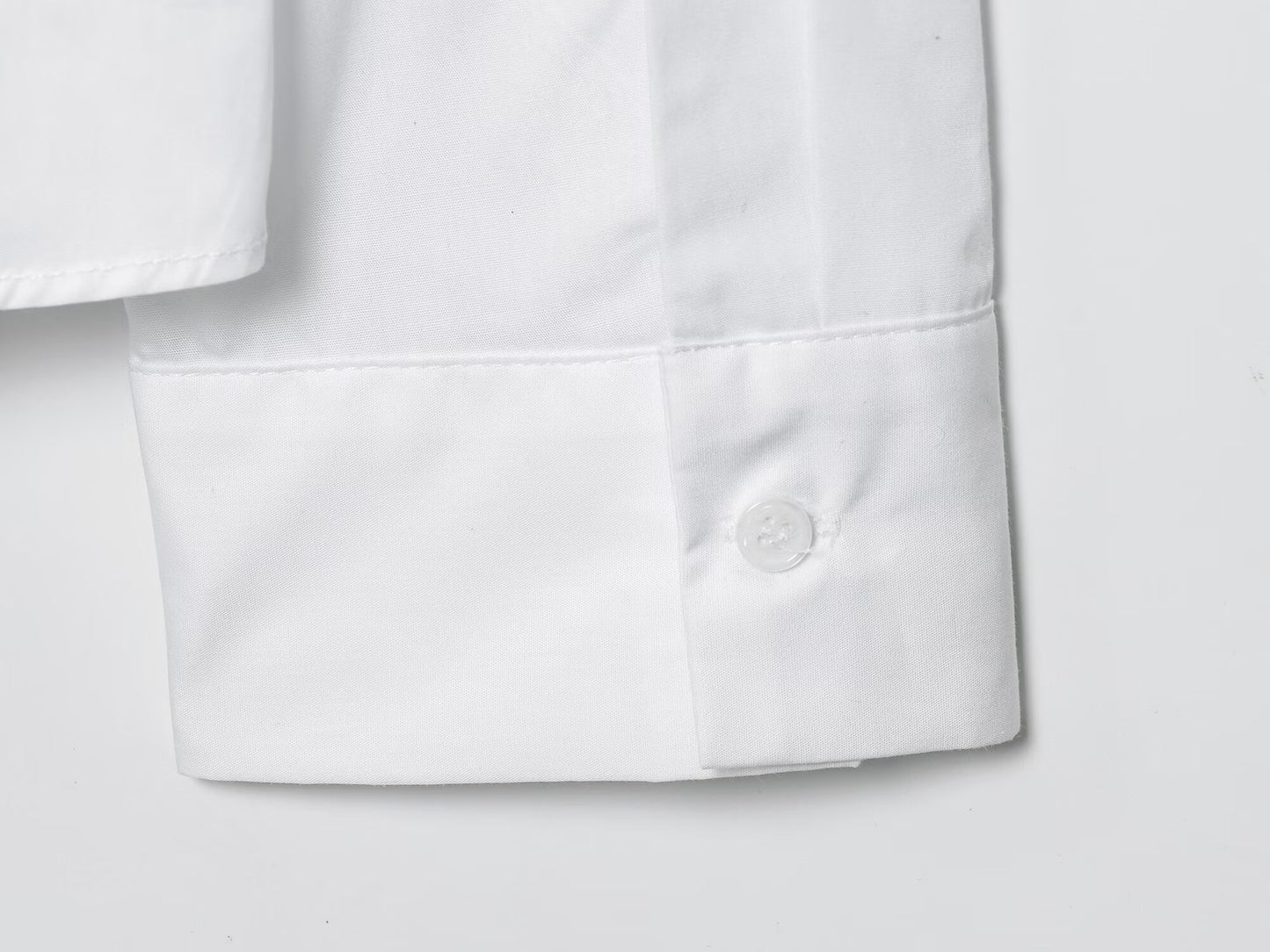 Women's new fashion long sleeved pleated poplin shirt