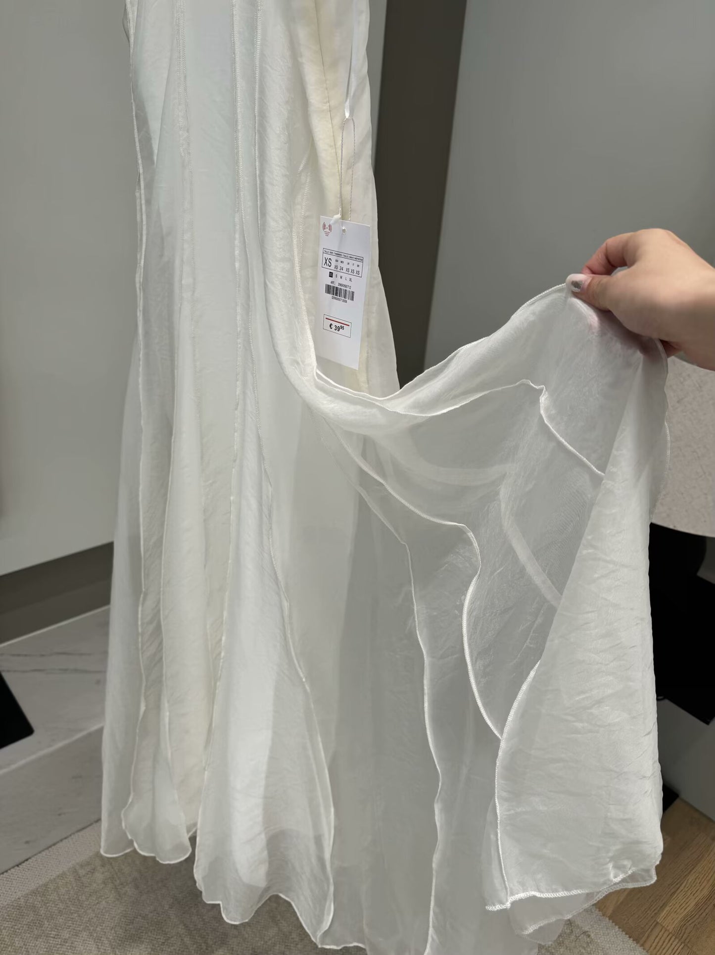 Women's new fashion sleeveless backless draped suspender midi dress