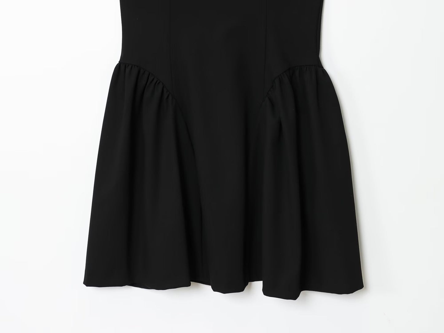 Women's new fashion sleeveless pleated halter neck mini dress