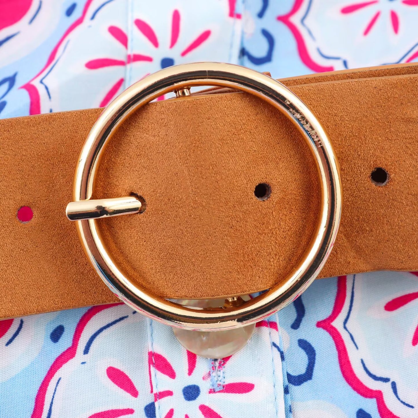 Women's new chic Fashion With Belt printed shirt style MIDI dress retro long sleeved button up women's dress