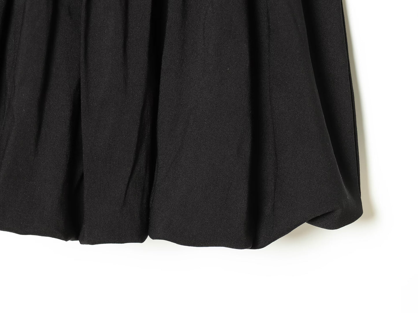 Women's black slim balloon effect dress