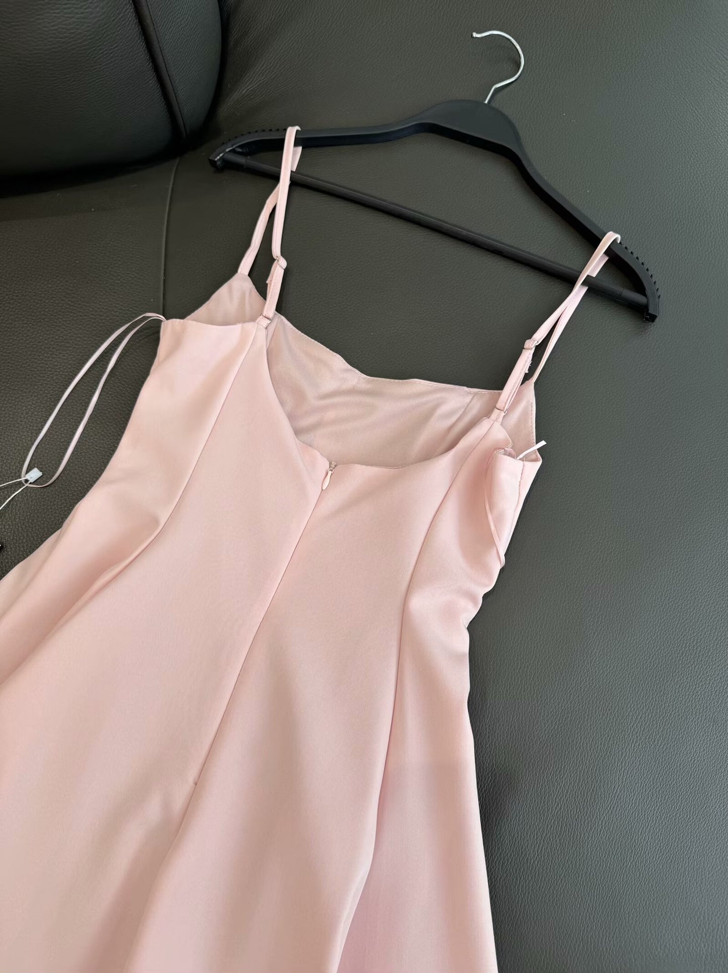 Women's Summer new Fashion slim patchwork striped suspender mini dress