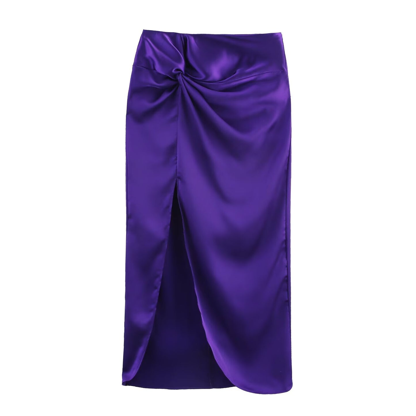 Women's new fashion satin texture hanging neck sleeveless top+Skirts