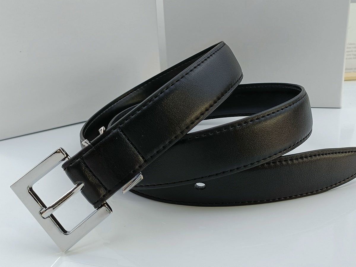 Casual Fashion Joker Multi-color Pin Buckle Design Women's Thin Belt Belt