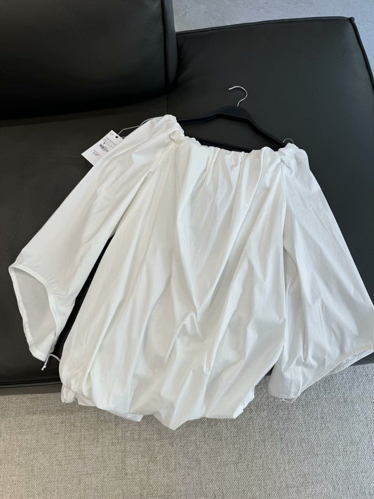 Women's 2025 chic fashion fluffy off-the-shoulder long-sleeved dress