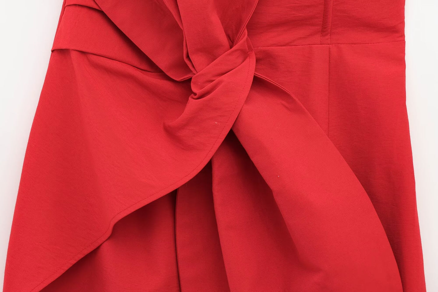 Women's new fashion bow decoration slim backless strapless mini dress