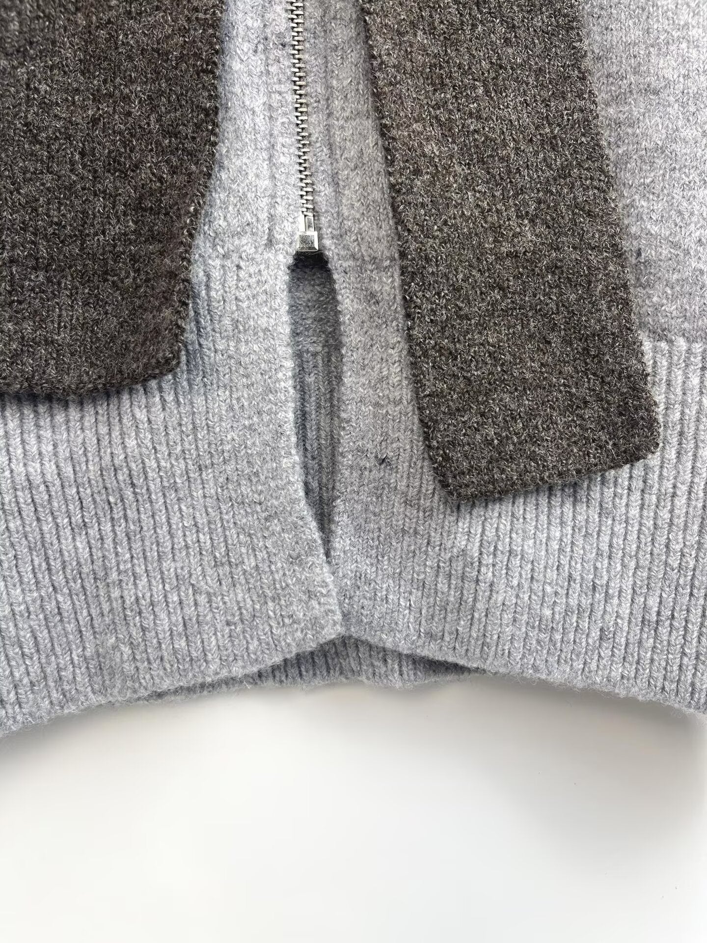 Women's new fashion bow decoration knitted hooded Coat