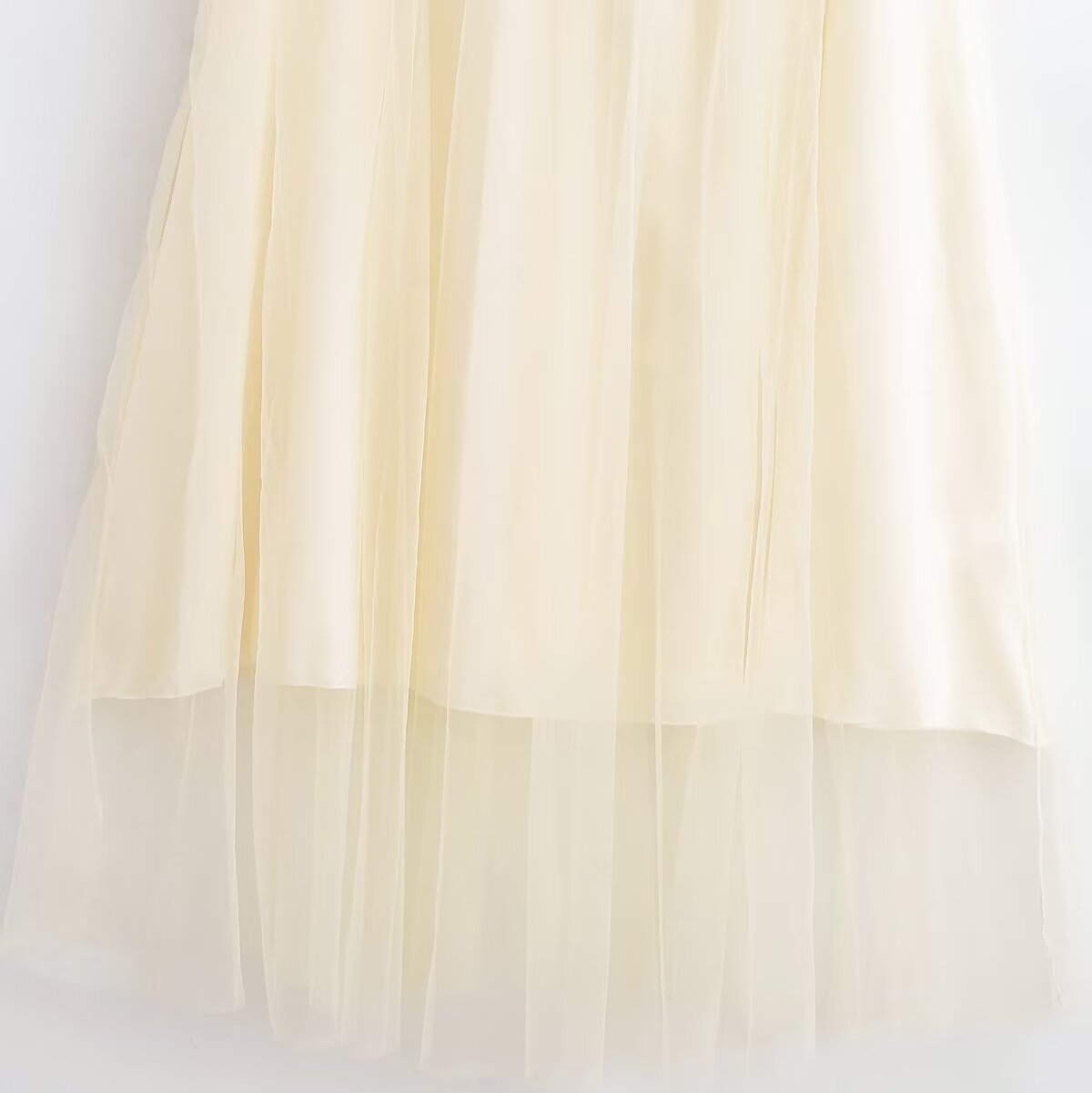 Women's New Fashion Lace Splicing Mesh Sleeveless Midi Dress