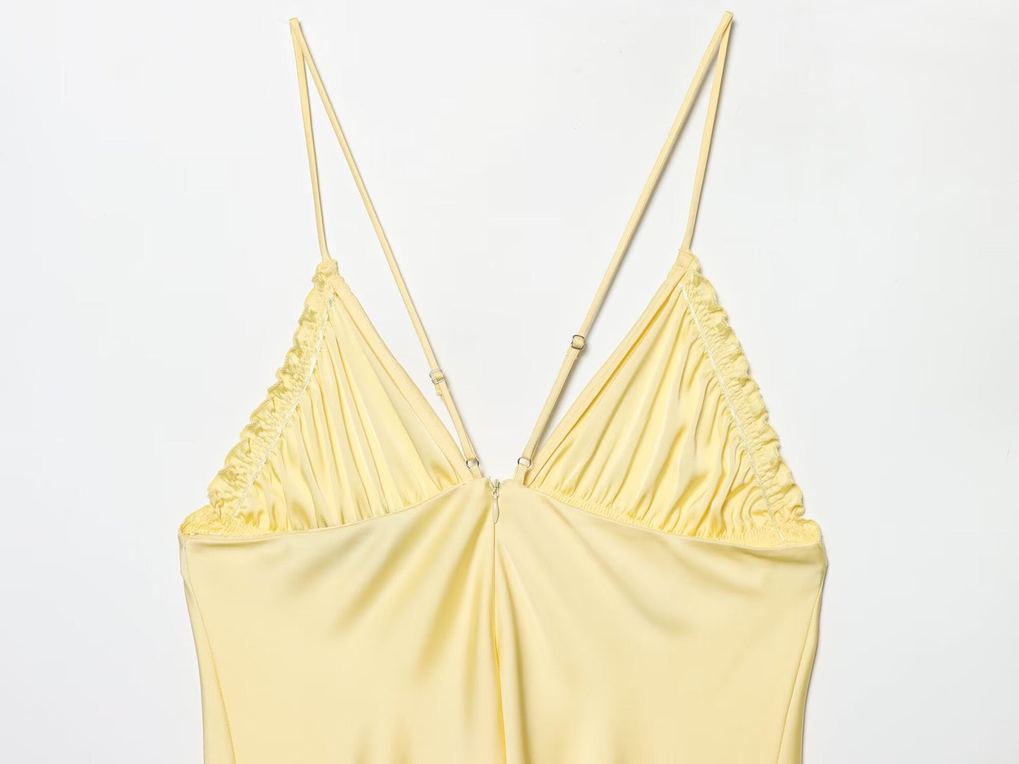 Women's Satin texture suspender dress