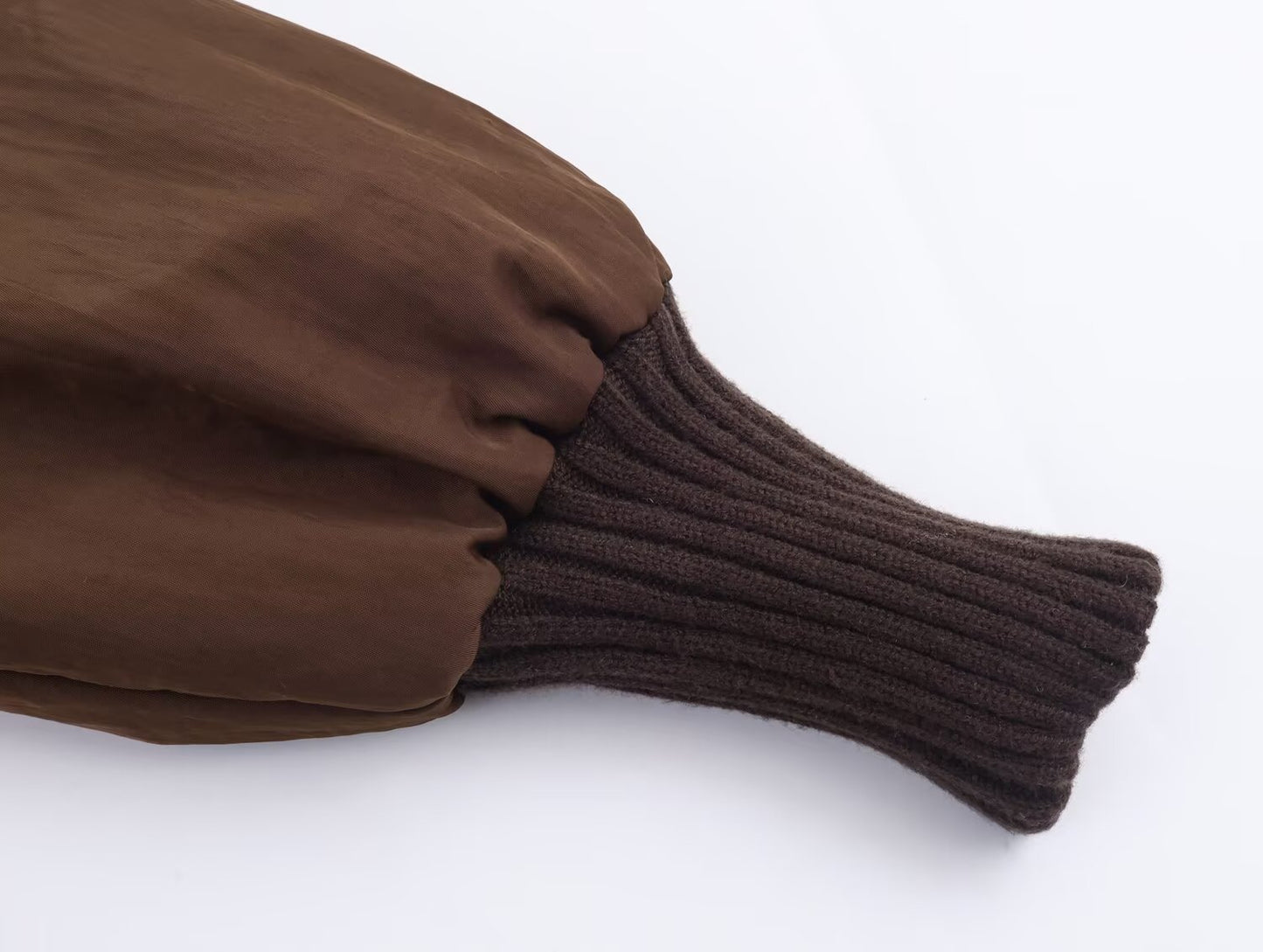 Women's new fashion loose ribbed long sleeved jacket Coat